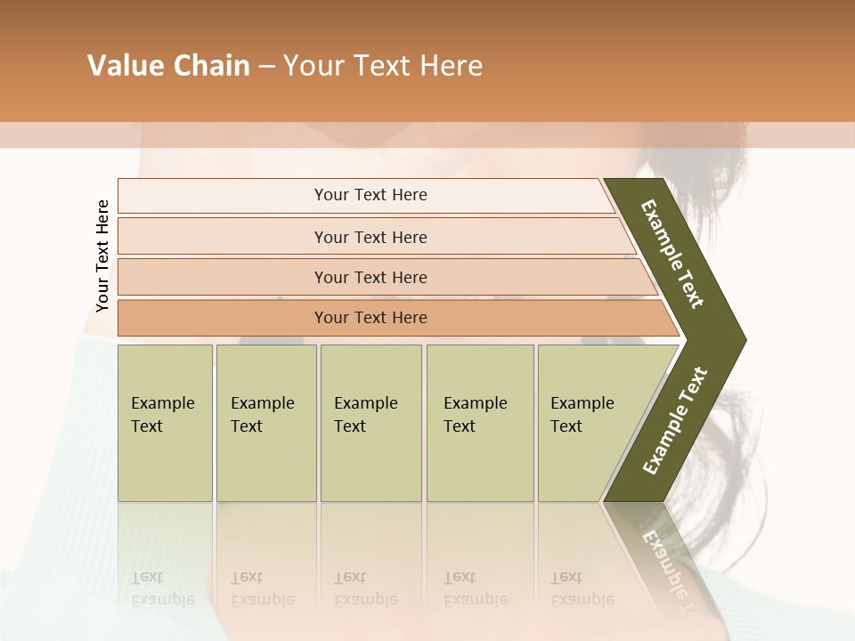 Showing Confident Woman PowerPoint Template