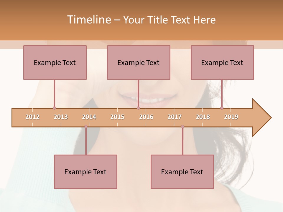 Showing Confident Woman PowerPoint Template