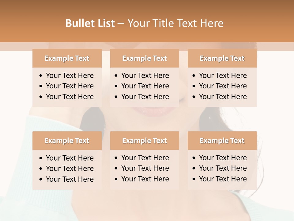 Showing Confident Woman PowerPoint Template