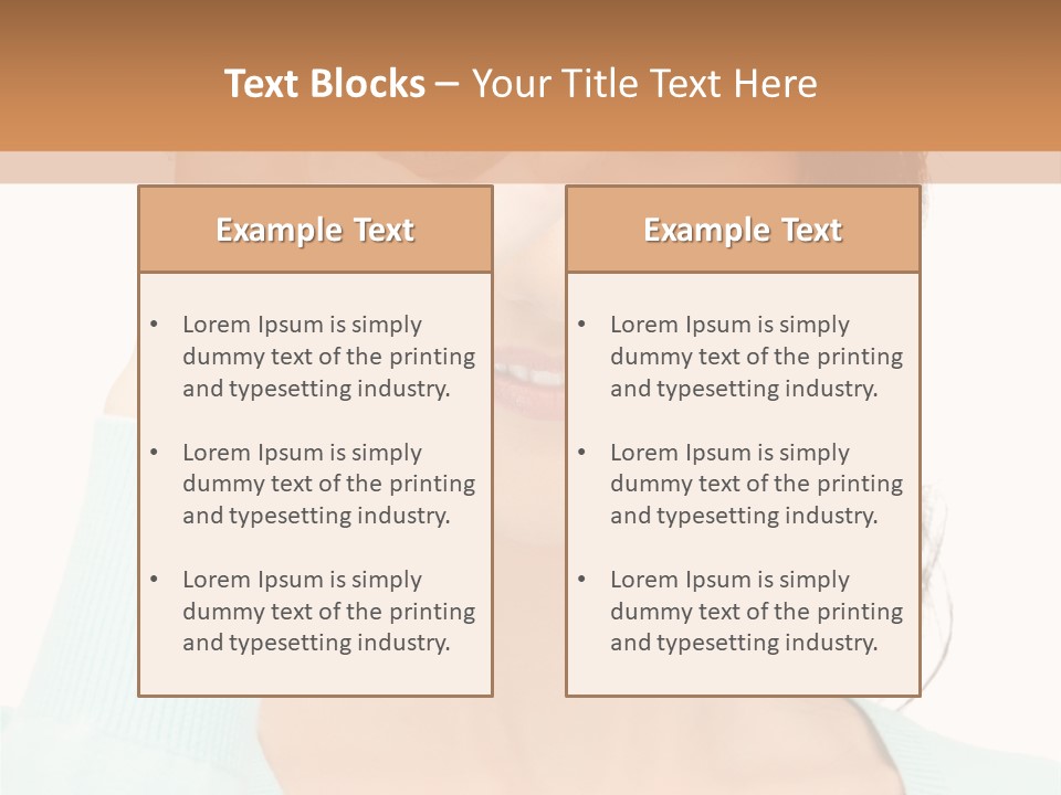 Showing Confident Woman PowerPoint Template