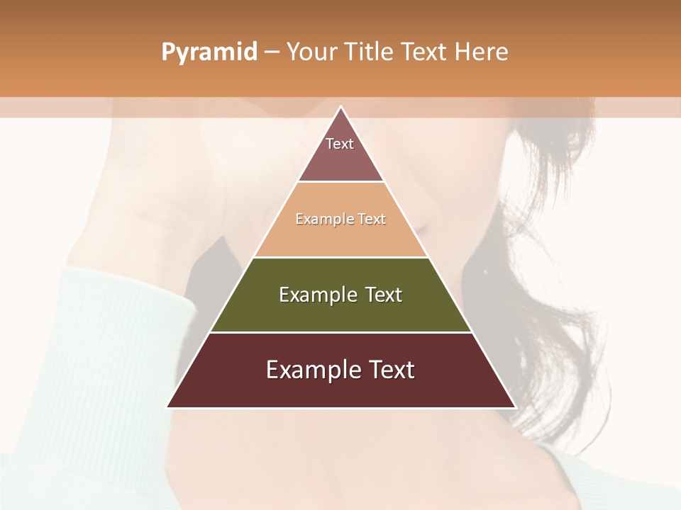 Showing Confident Woman PowerPoint Template