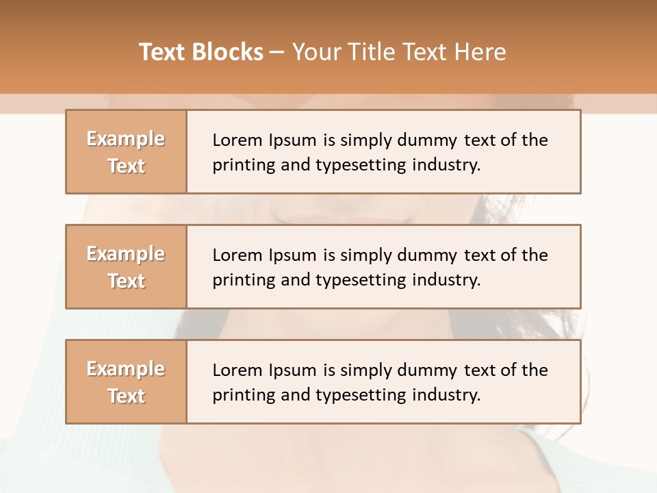 Showing Confident Woman PowerPoint Template