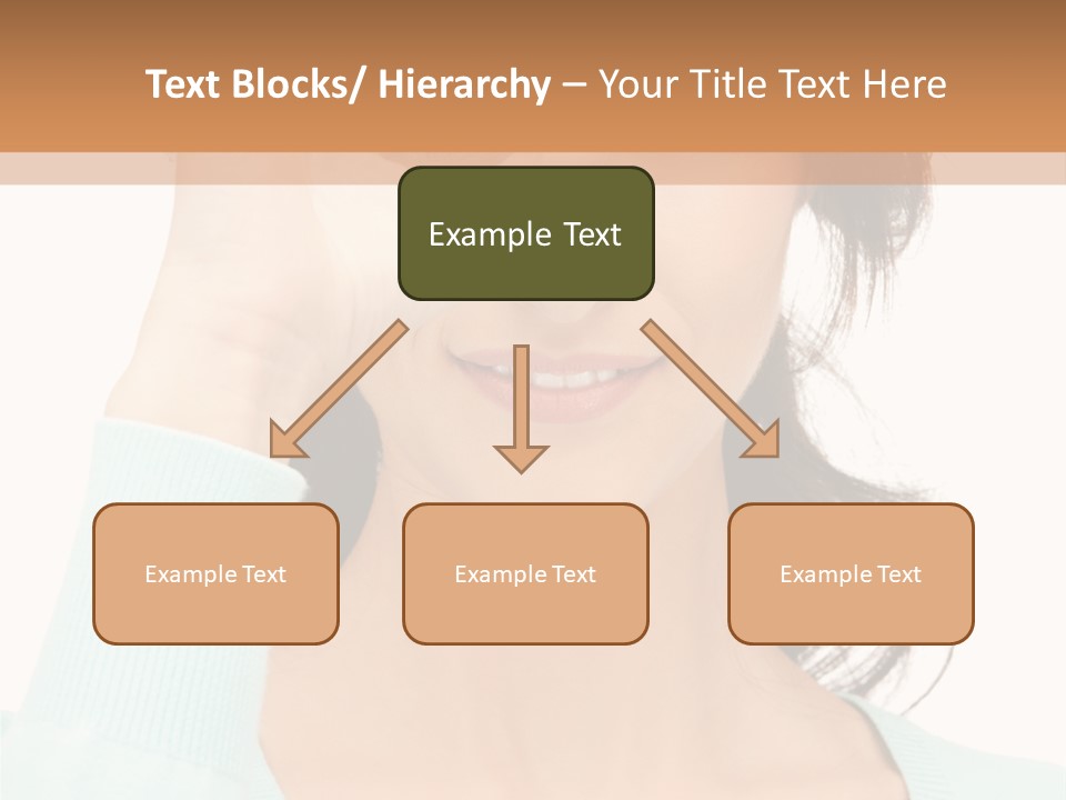 Showing Confident Woman PowerPoint Template