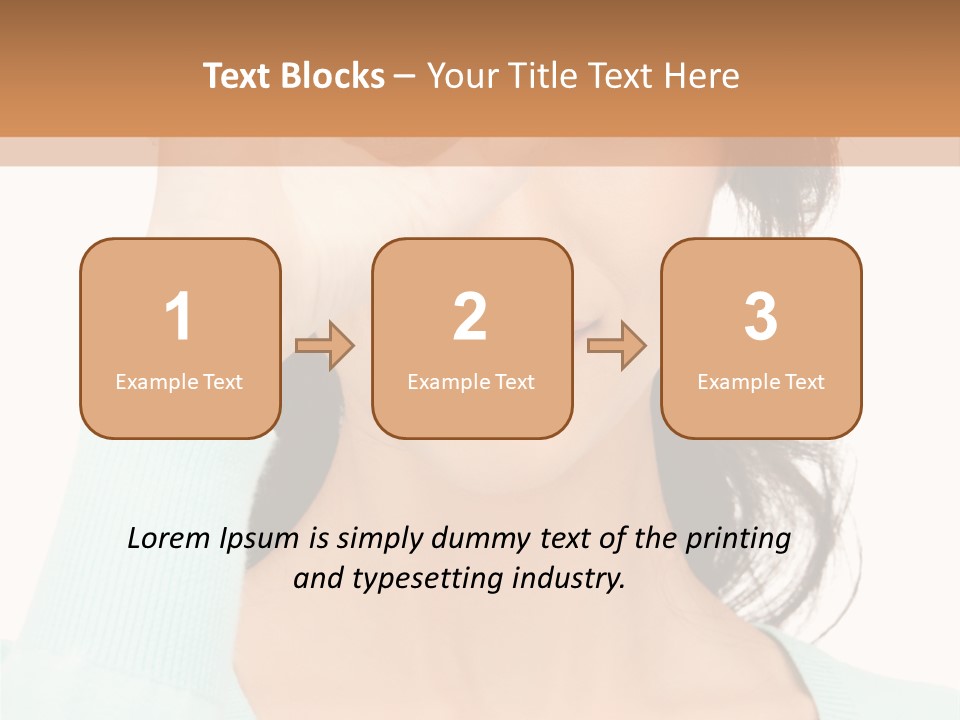 Showing Confident Woman PowerPoint Template