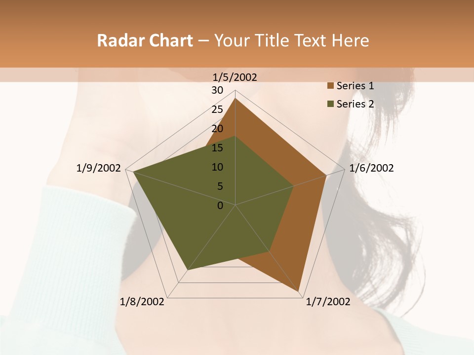 Showing Confident Woman PowerPoint Template