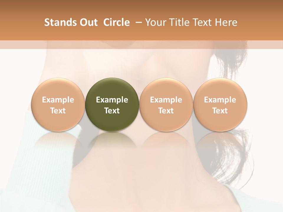 Showing Confident Woman PowerPoint Template