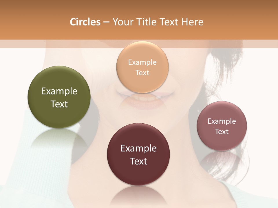 Showing Confident Woman PowerPoint Template