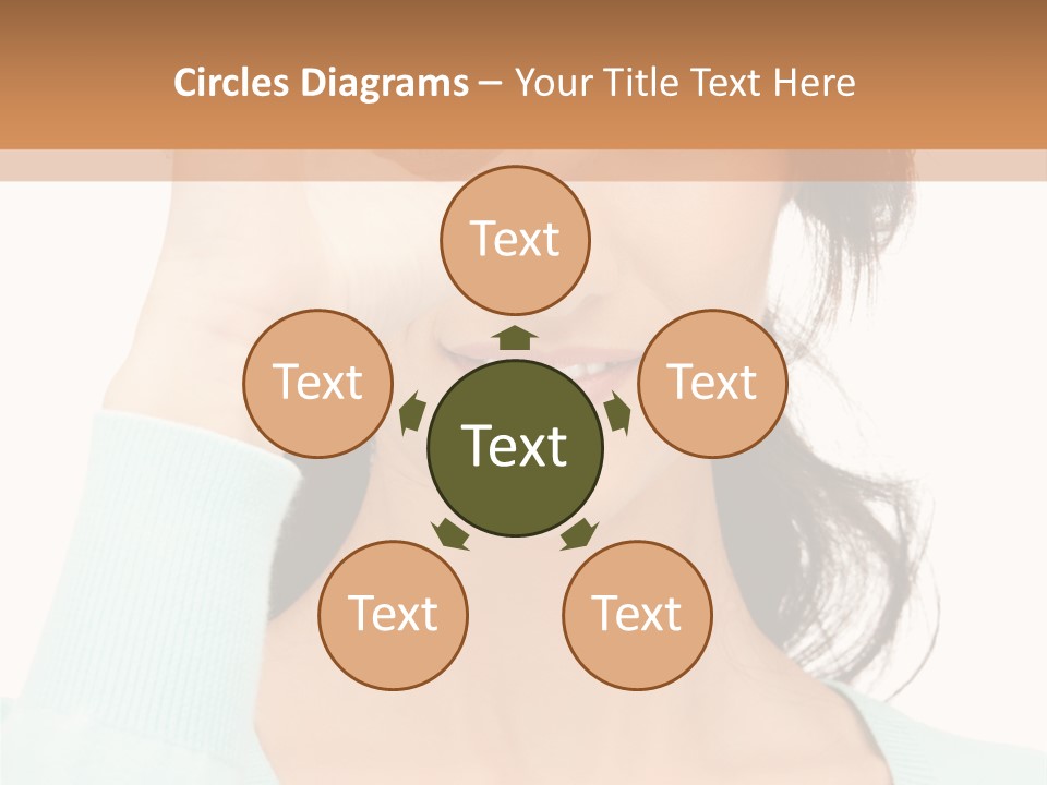 Showing Confident Woman PowerPoint Template