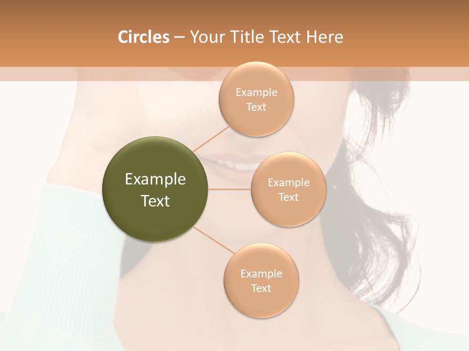 Showing Confident Woman PowerPoint Template