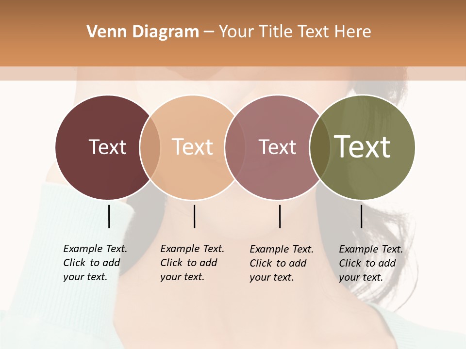 Showing Confident Woman PowerPoint Template