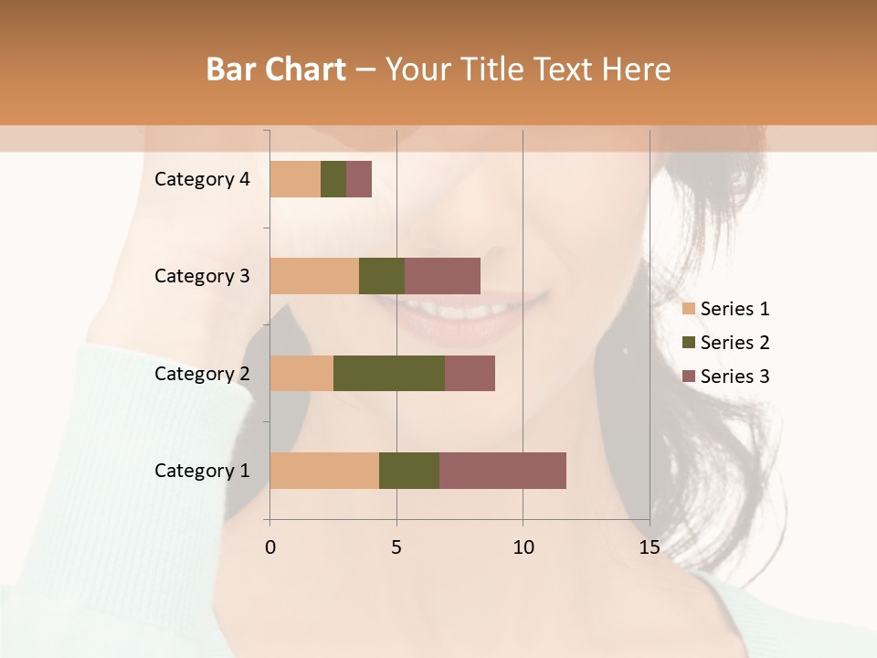 Showing Confident Woman PowerPoint Template