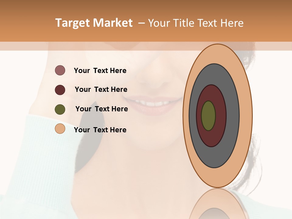 Showing Confident Woman PowerPoint Template