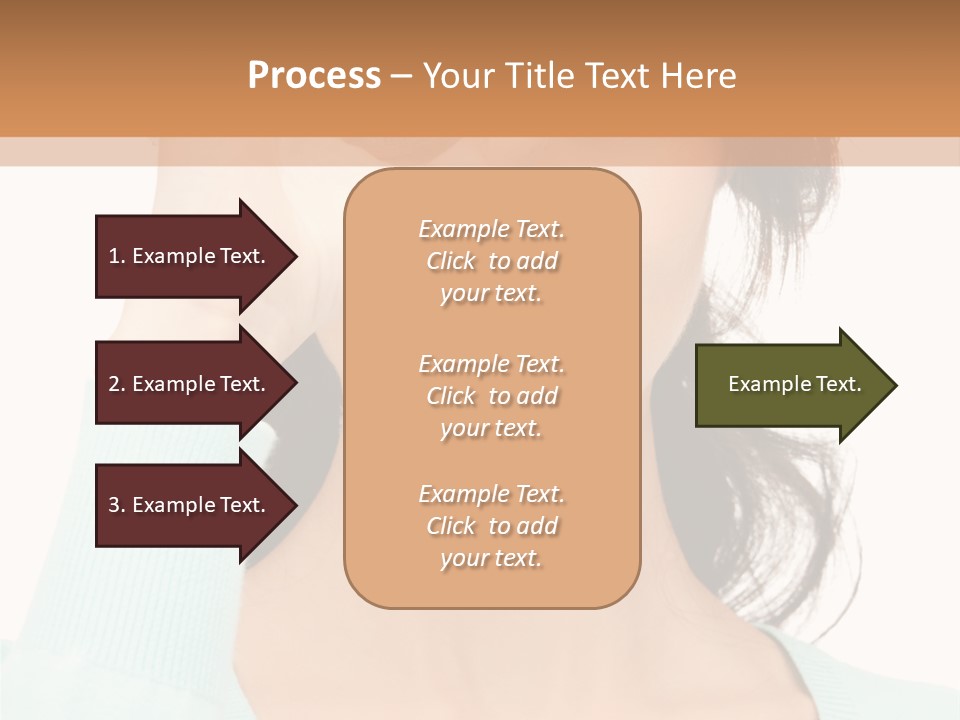 Showing Confident Woman PowerPoint Template