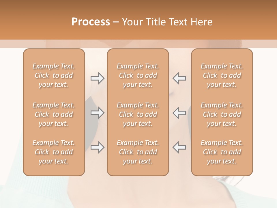 Showing Confident Woman PowerPoint Template