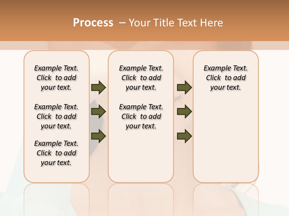Showing Confident Woman PowerPoint Template