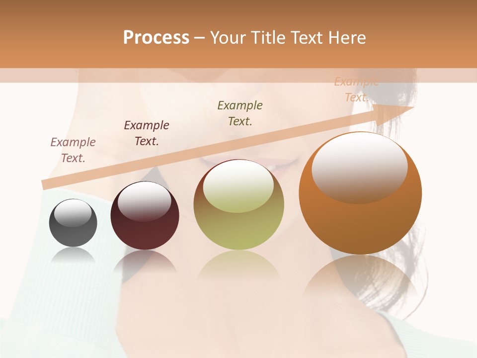 Showing Confident Woman PowerPoint Template