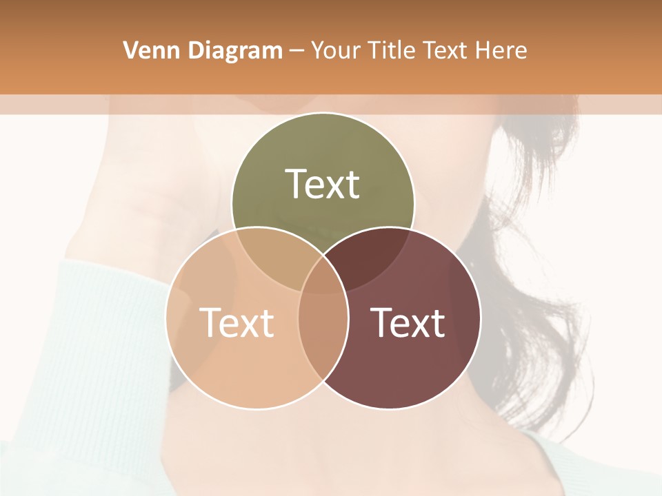 Showing Confident Woman PowerPoint Template