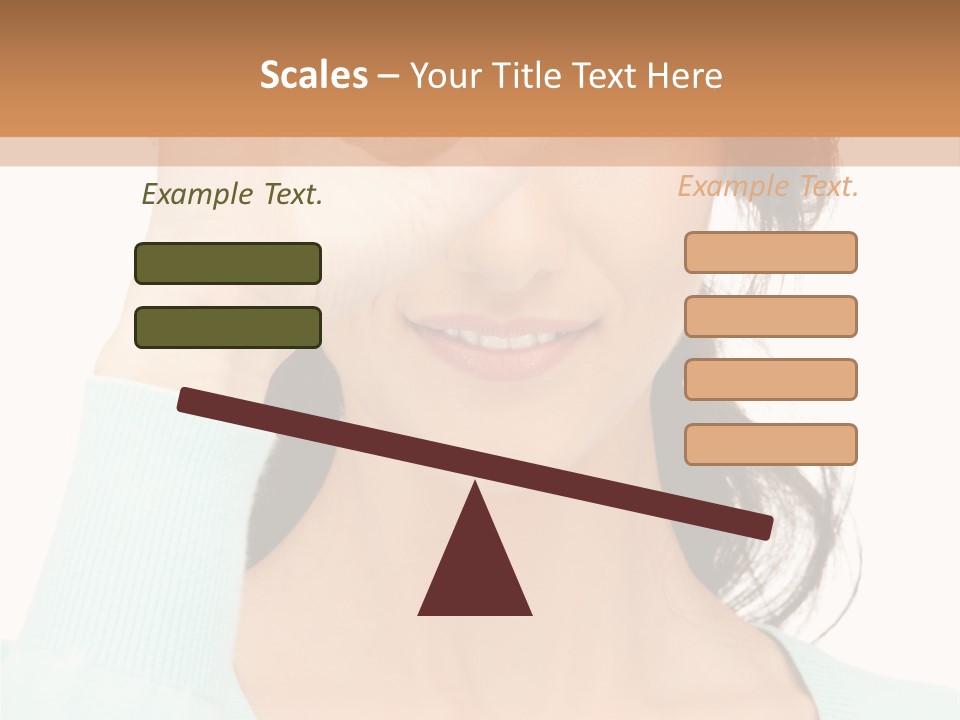 Showing Confident Woman PowerPoint Template