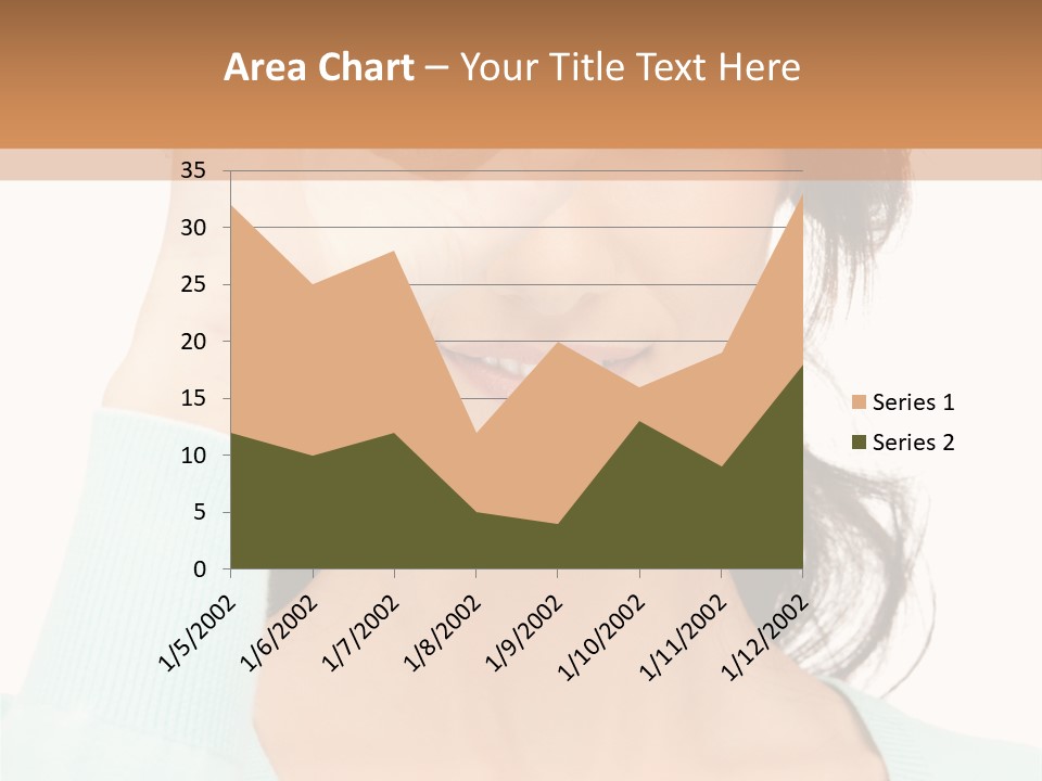 Showing Confident Woman PowerPoint Template