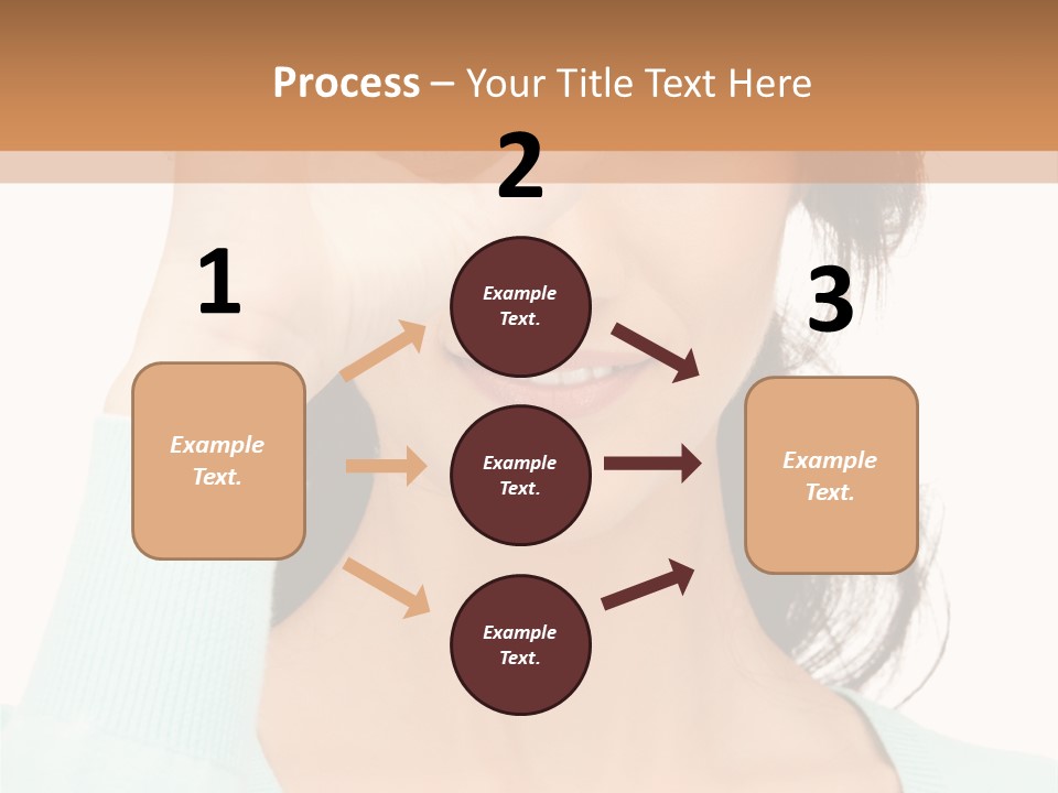 Showing Confident Woman PowerPoint Template