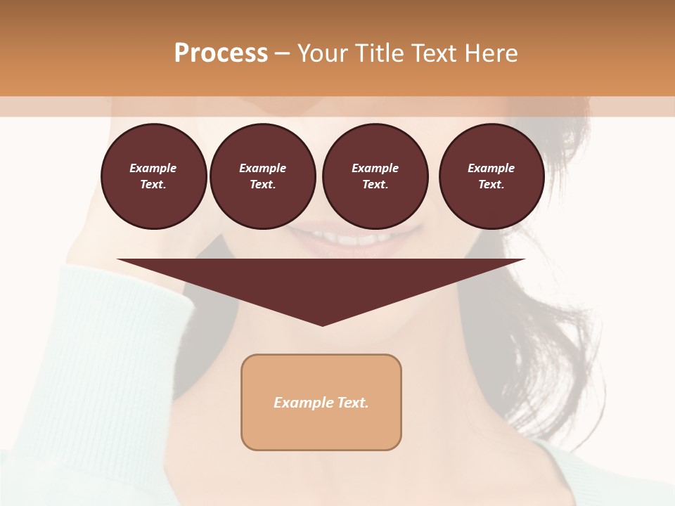 Showing Confident Woman PowerPoint Template