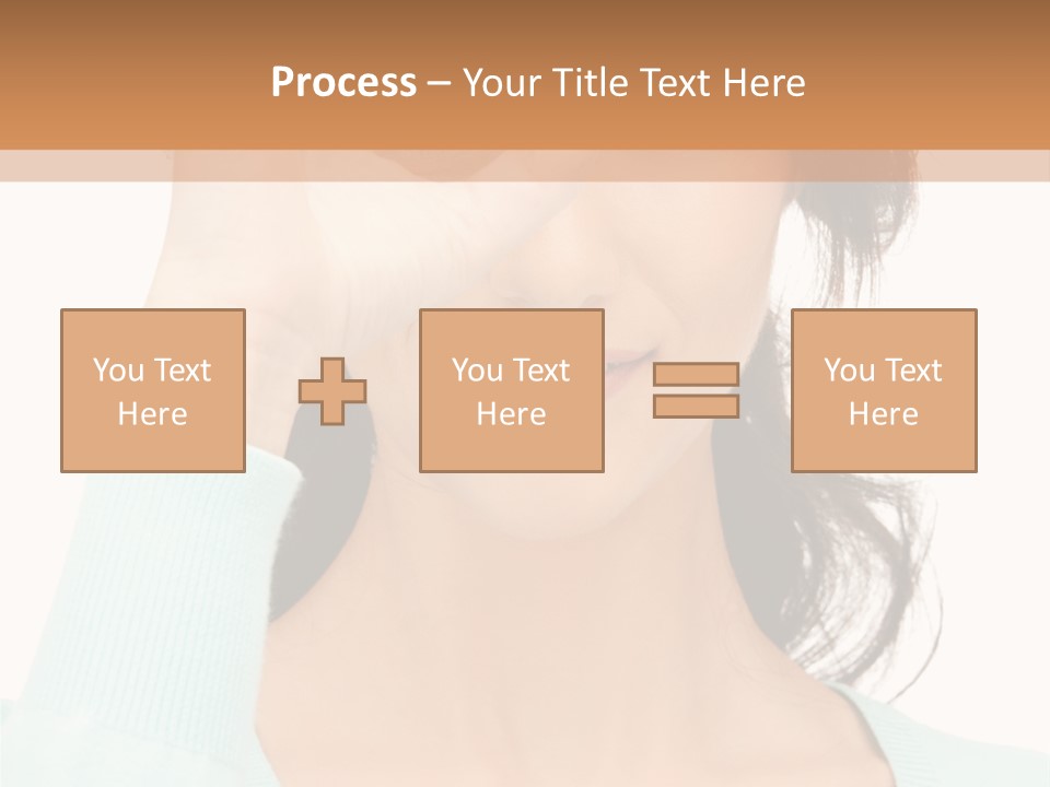 Showing Confident Woman PowerPoint Template