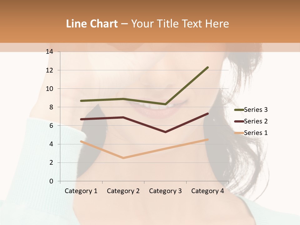 Showing Confident Woman PowerPoint Template