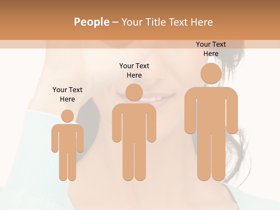 Showing Confident Woman PowerPoint Template