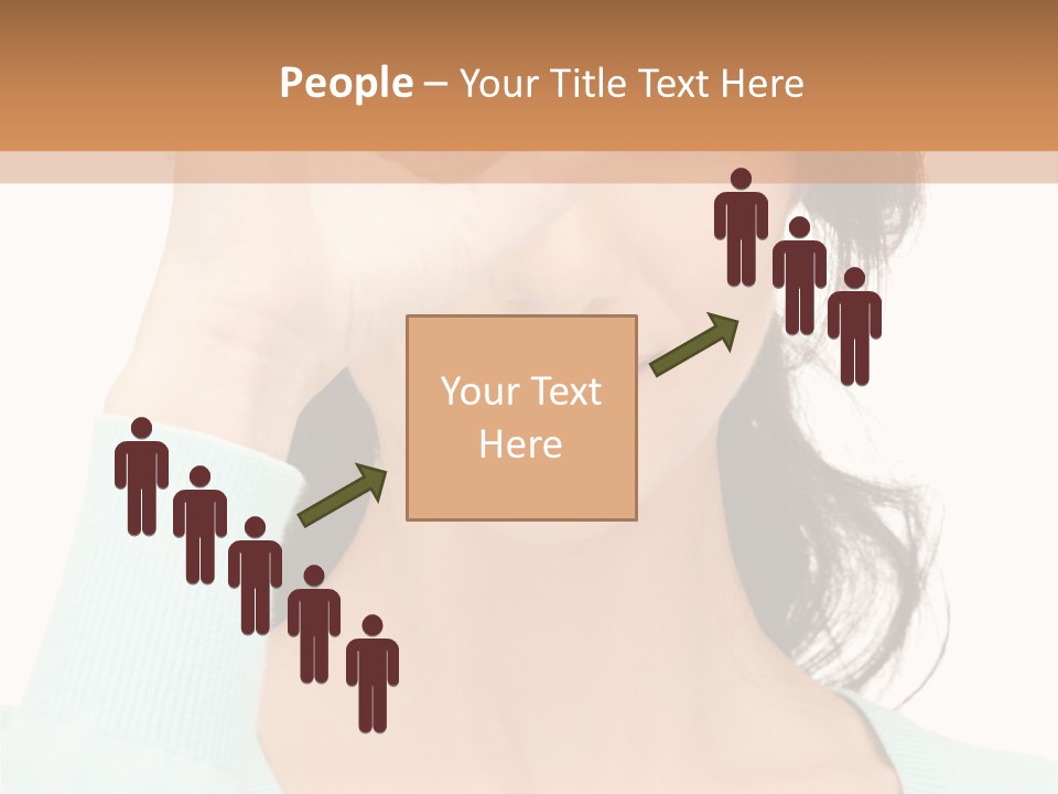 Showing Confident Woman PowerPoint Template