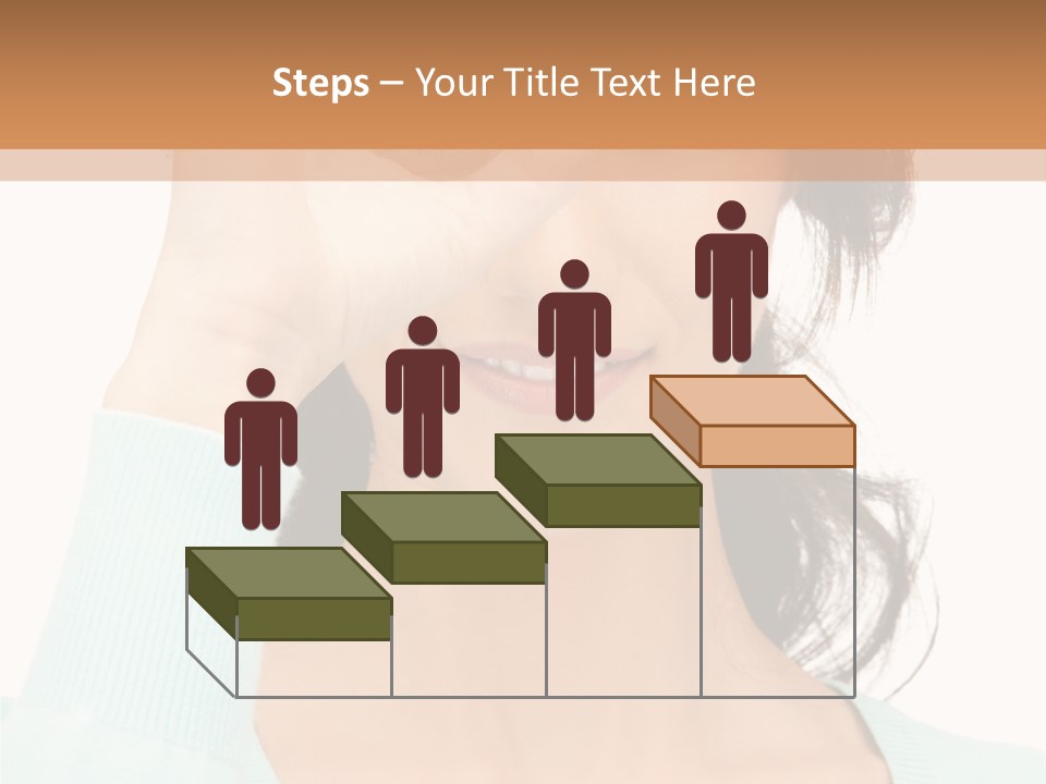 Showing Confident Woman PowerPoint Template