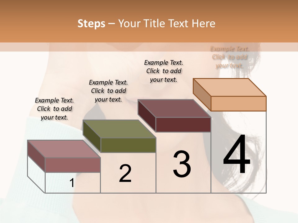 Showing Confident Woman PowerPoint Template