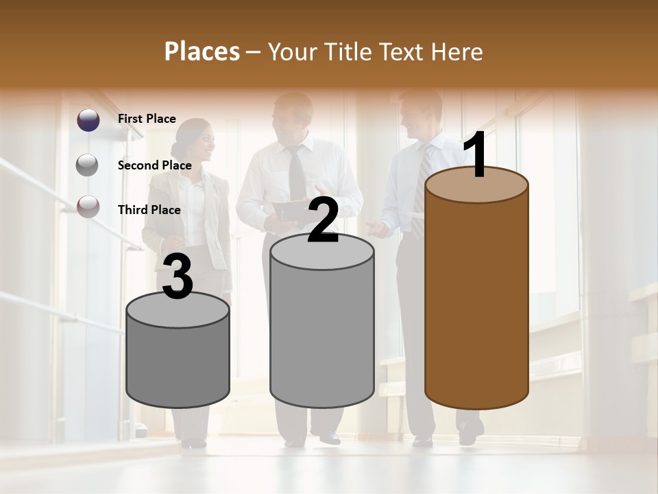 Walking Communication Person PowerPoint Template