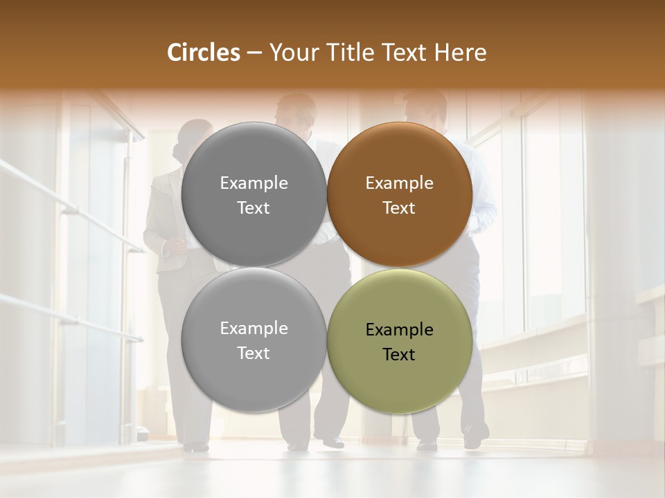 Walking Communication Person PowerPoint Template