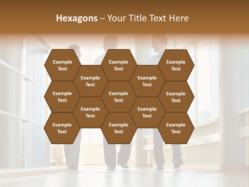 Walking Communication Person PowerPoint Template