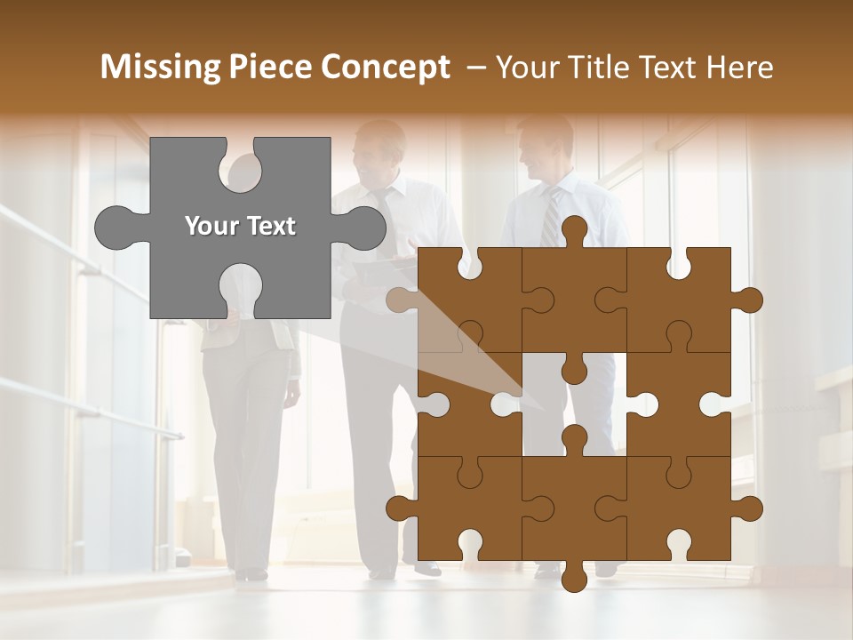 Walking Communication Person PowerPoint Template