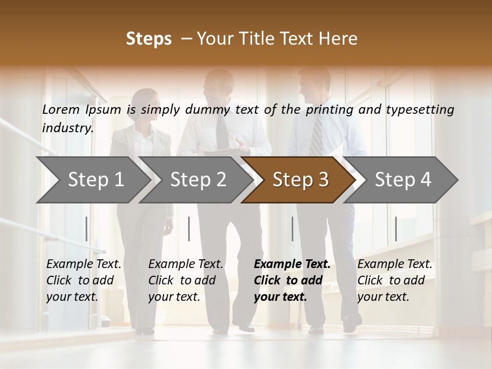 Walking Communication Person PowerPoint Template