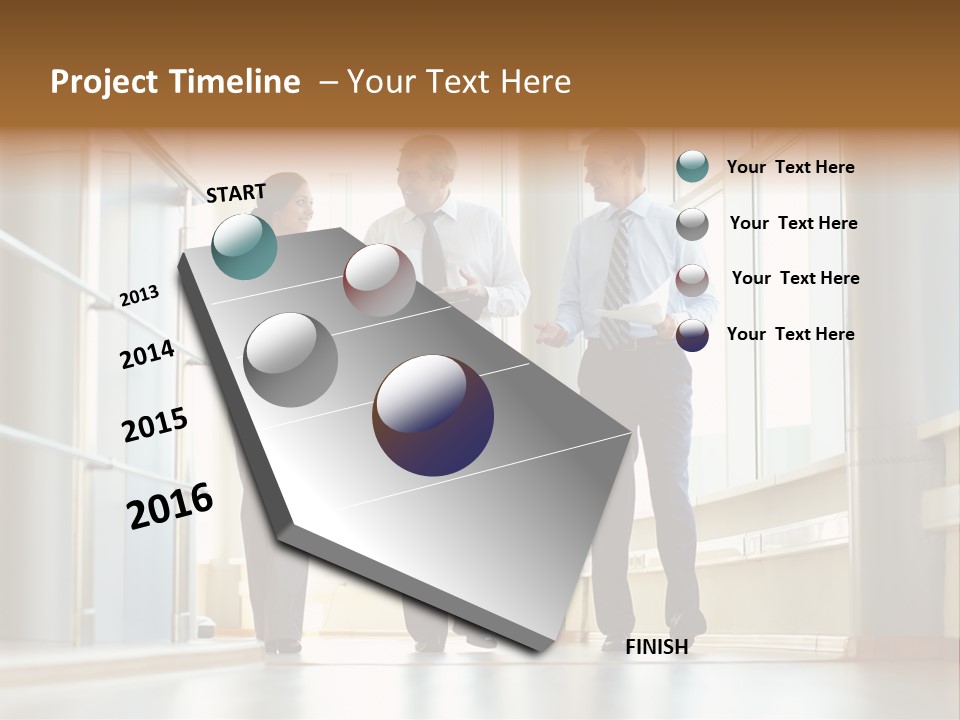 Walking Communication Person PowerPoint Template