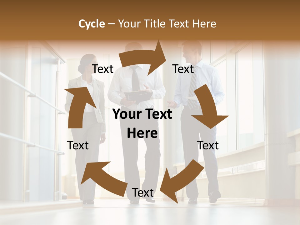 Walking Communication Person PowerPoint Template
