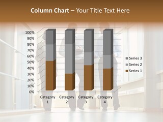 Walking Communication Person PowerPoint Template