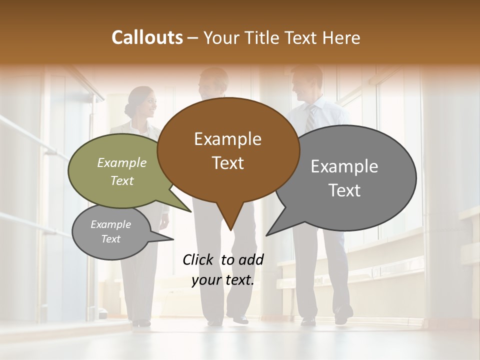 Walking Communication Person PowerPoint Template
