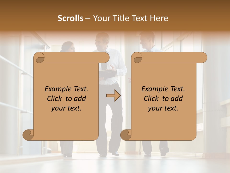 Walking Communication Person PowerPoint Template
