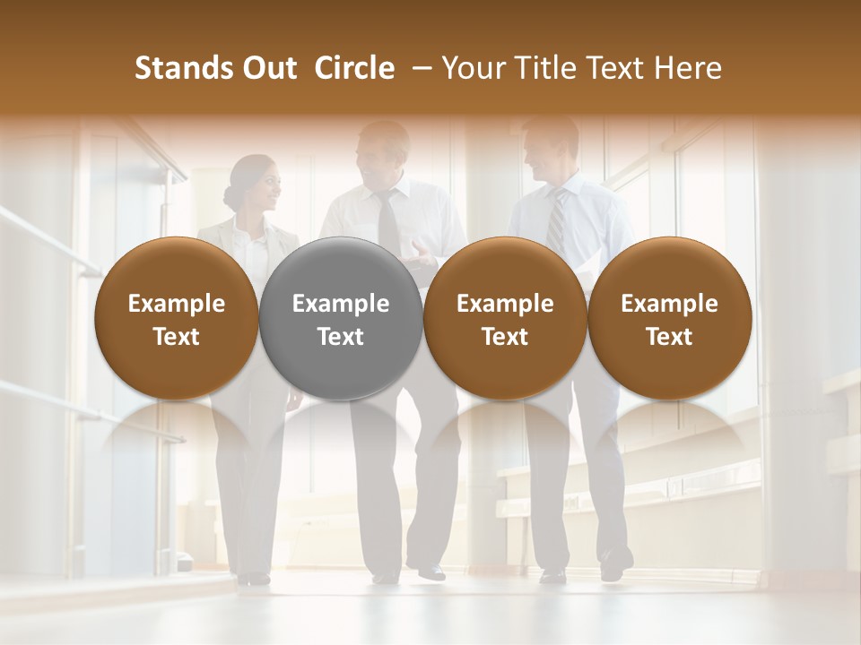 Walking Communication Person PowerPoint Template