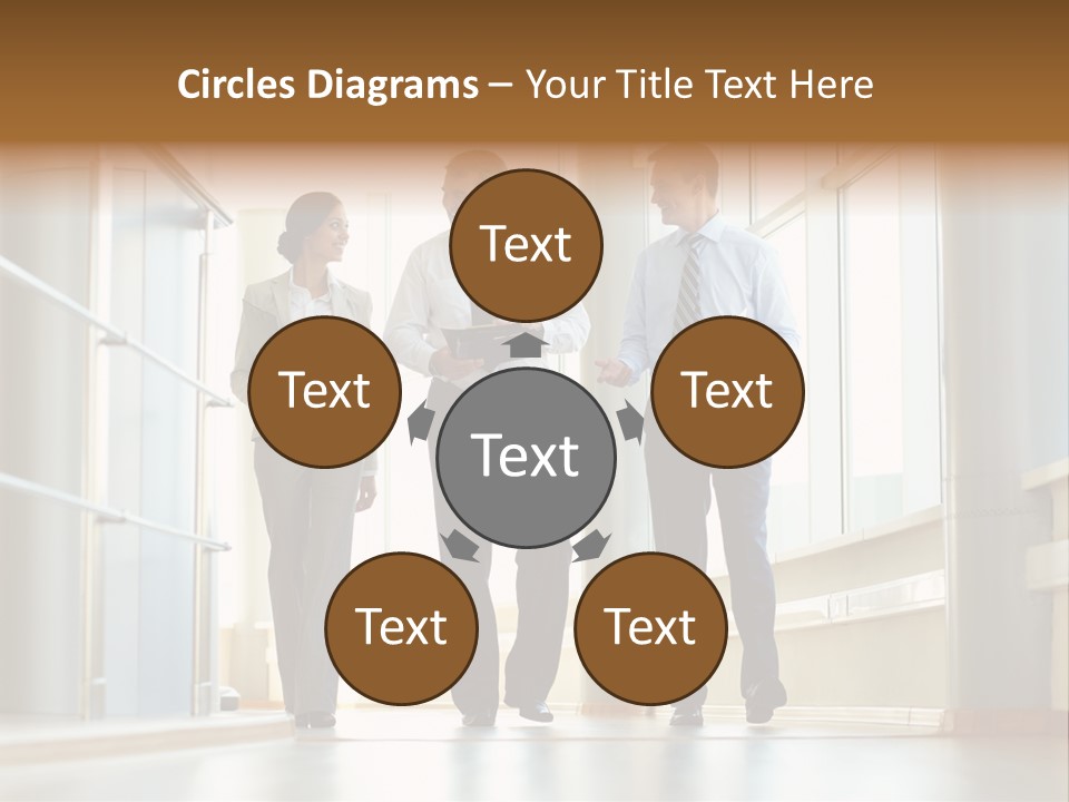 Walking Communication Person PowerPoint Template