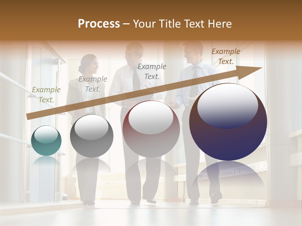 Walking Communication Person PowerPoint Template