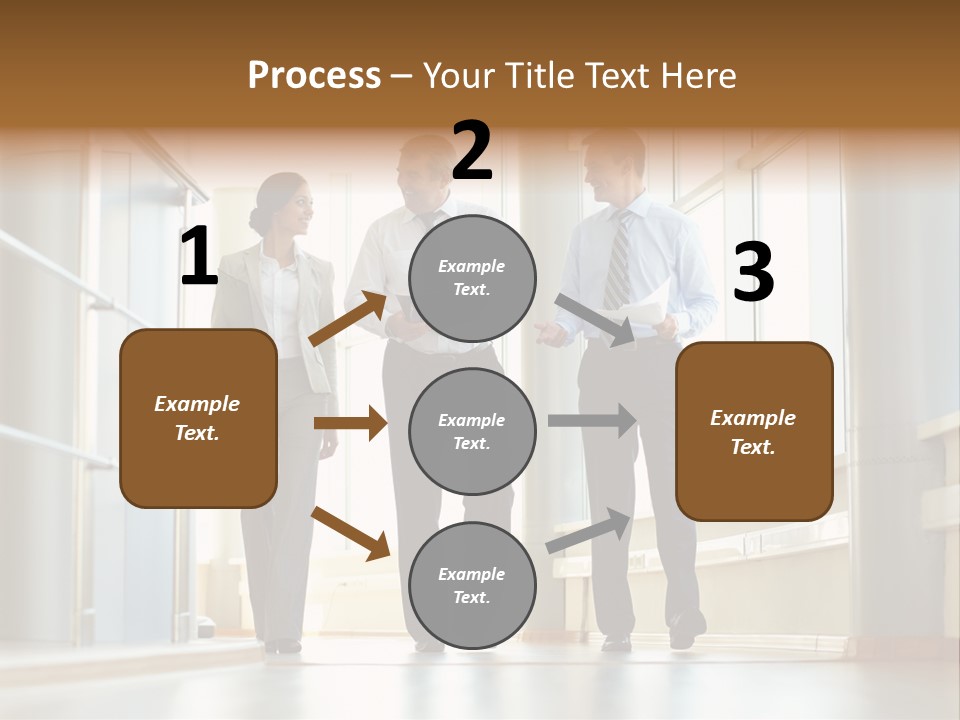Walking Communication Person PowerPoint Template