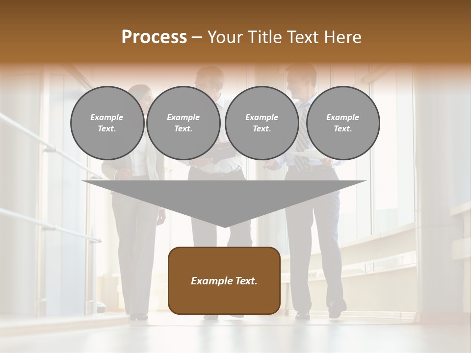 Walking Communication Person PowerPoint Template