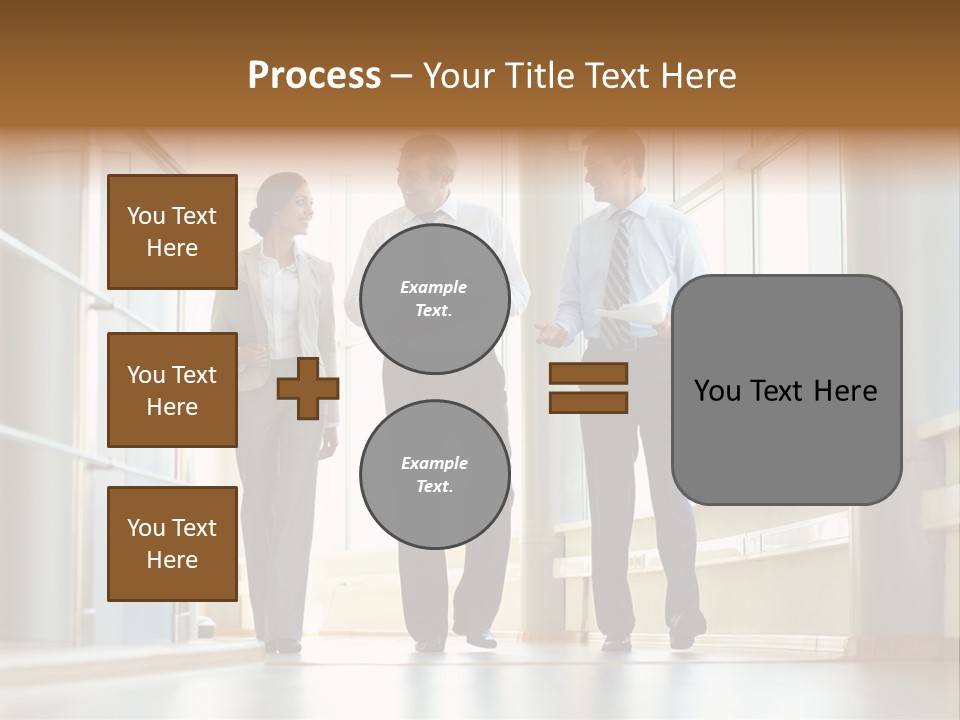 Walking Communication Person PowerPoint Template