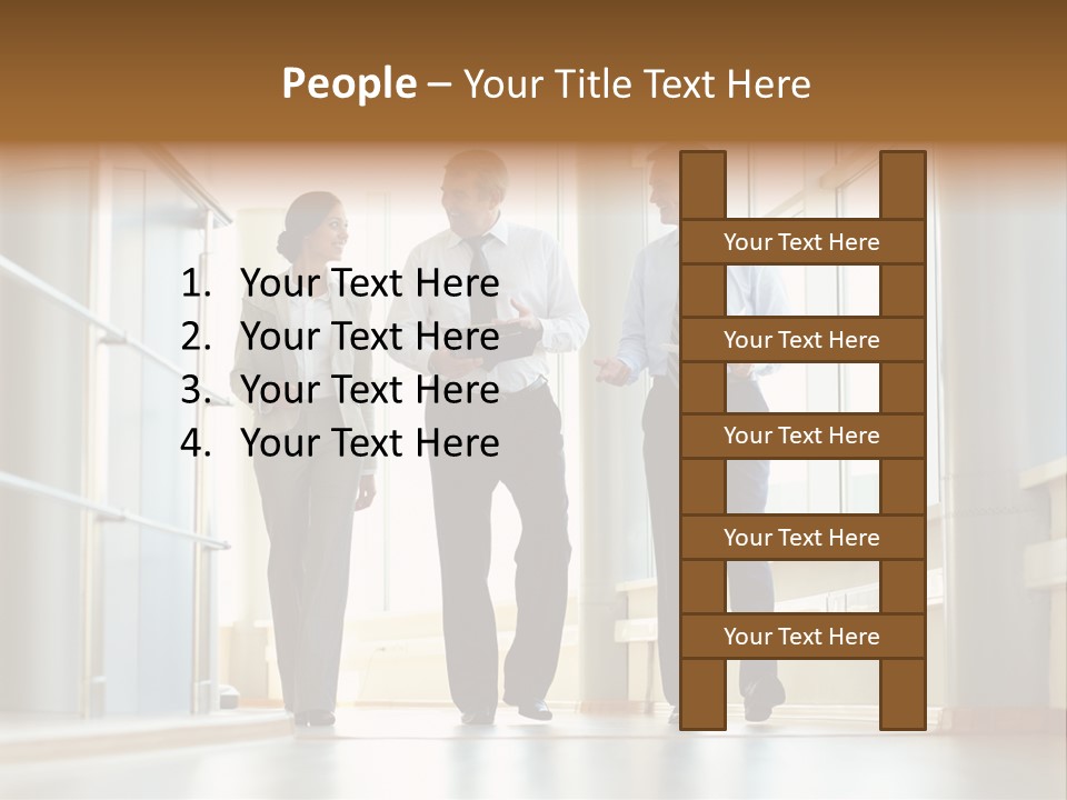 Walking Communication Person PowerPoint Template