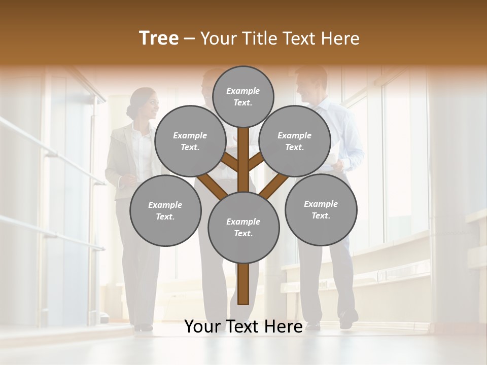 Walking Communication Person PowerPoint Template