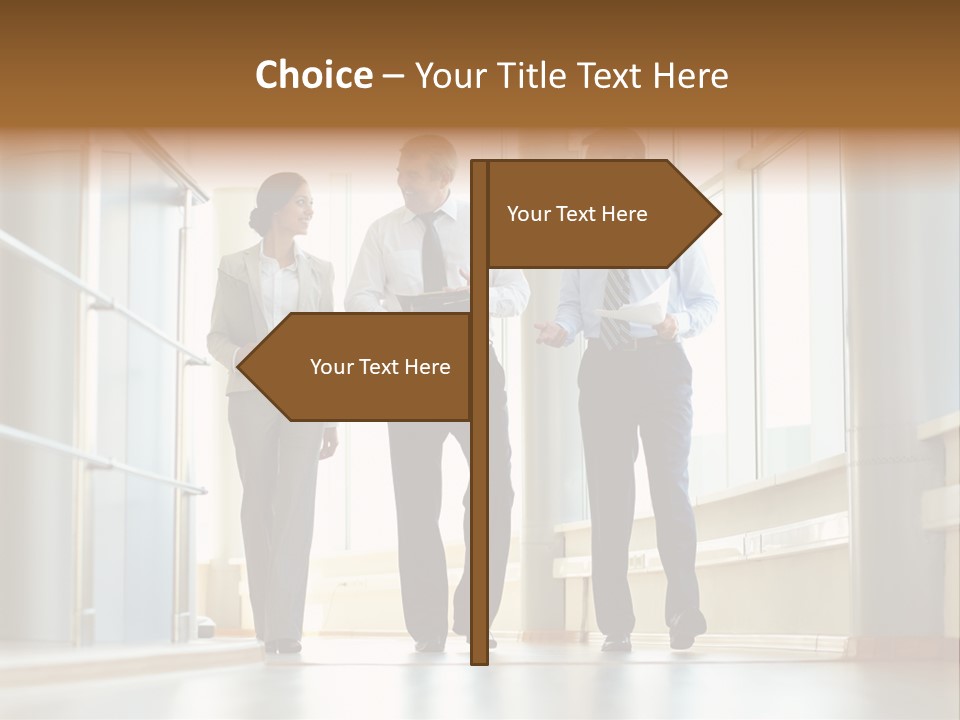 Walking Communication Person PowerPoint Template
